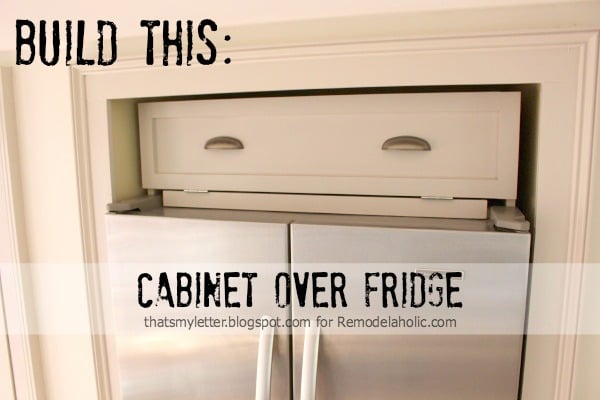 over fridge cabinet title