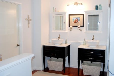 twin vanity bathroom remodel