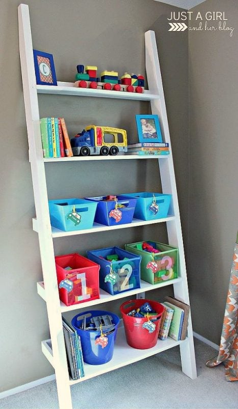 Shared Big Boy Room Storage for Toys