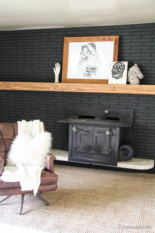 How to make a simple wood mantel @remodelaholic #DIY #mantel (12 of 34)