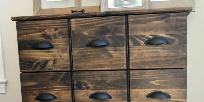 Ikea Tarva Dresser to Pottery Barn Apothecary Cabinet Hack
