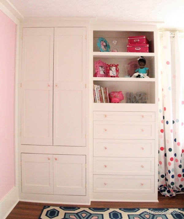 built-in closet for kids clothes and toys, Remodelaholic