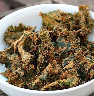 Spicy "Cheesy" Kale Chips