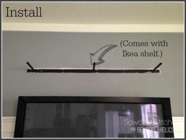 Installation Bracket for Ikea Lack Shelf