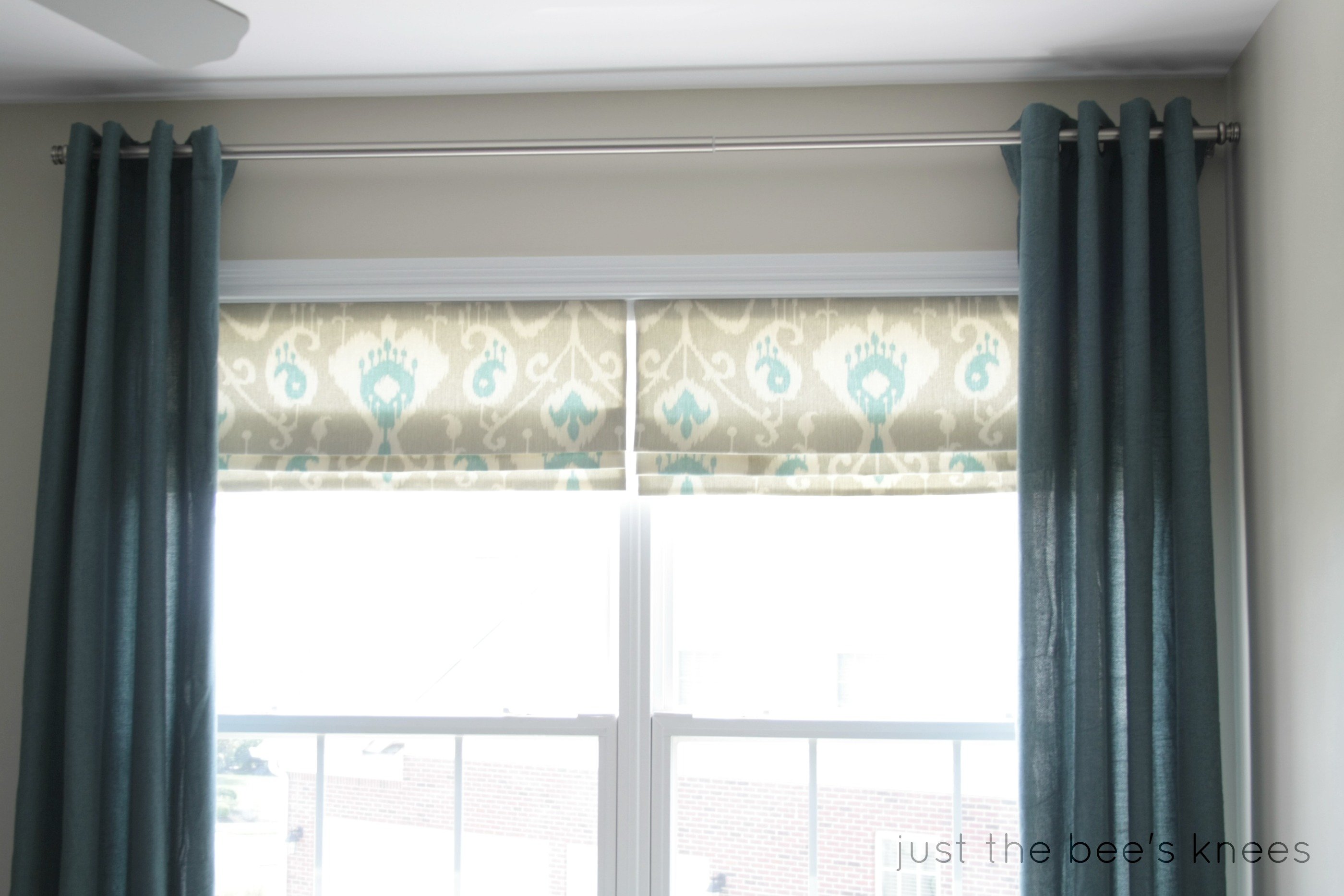 How to Create a Faux Roman Shade