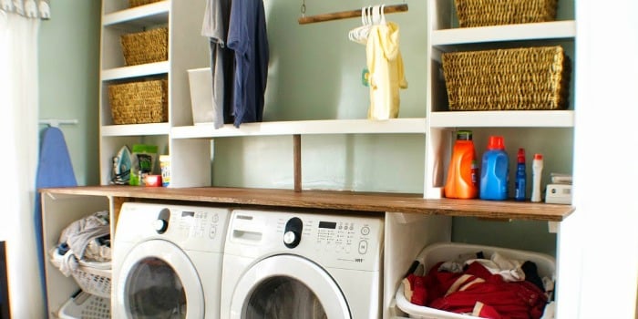Built-in Laundry Unit with Shelving