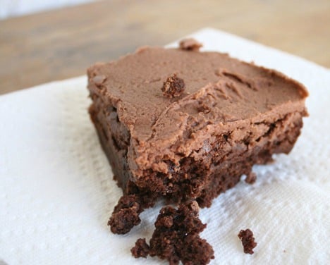 Fudge Brownies with Nutella Frosting