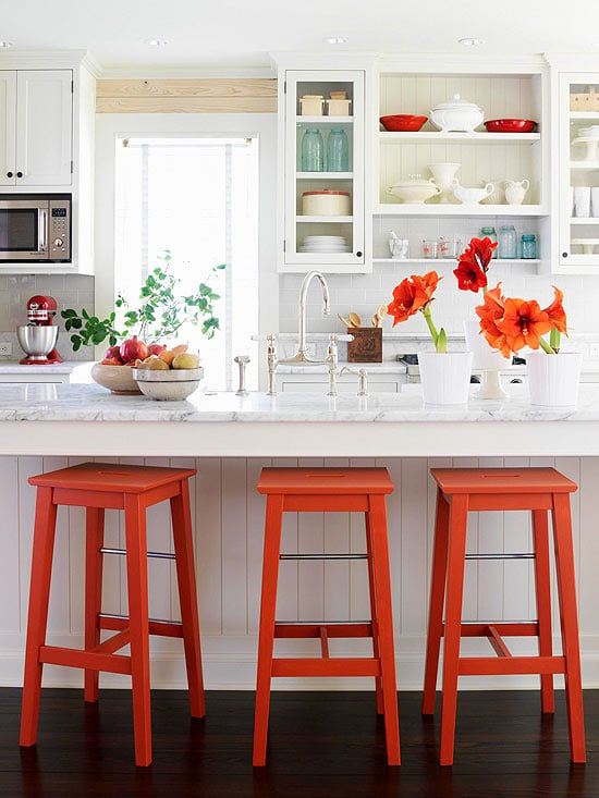 Easily build your own DIY bar stools with these free plans on Remodelaholic.com