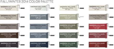 Pottery Barn 2014 fall paint color collection. Remodelaholic