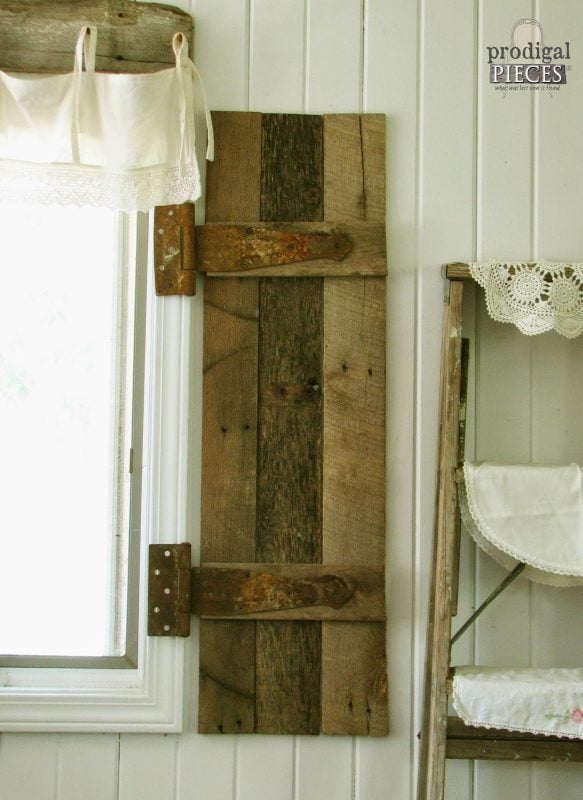 barn wood shutters tutorial, Prodigal Pieces on Remodelaholic