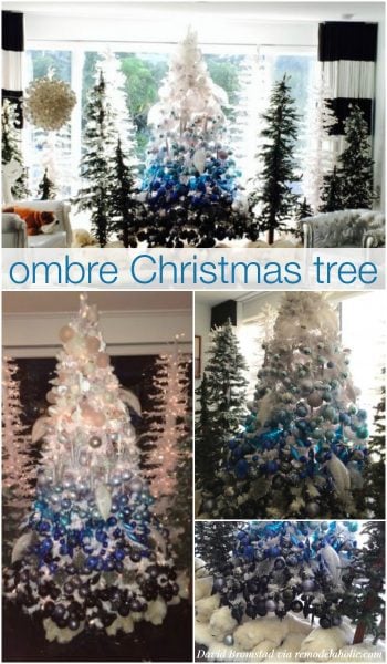 DIY Ombre Christmas Tree - David Bromstad via @Remodelaholic