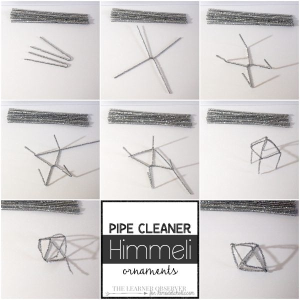 Pipe Cleaner Himmeli Ornaments - The Learner Observer for Remodelaholic.com